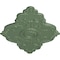 Ekena Millwork Piedmont Ceiling Medallion (Canopies up to 6 1/2"), 67 1/8"W x 48 5/8"H x 1 7/8"P, Athenian Green CM67PEAGF - alternate 2